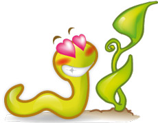 Notre mascotte Vermicelle adore la nature !